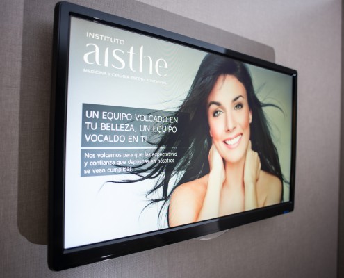 Televisión sala de espera Televisión de sala de espera Aisthe Alicante